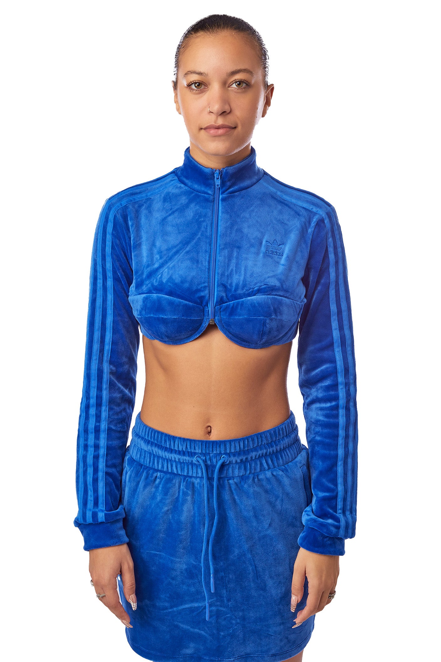 Women's adidas x Jeremy Scott Track Top 'Blue' - ROOTED