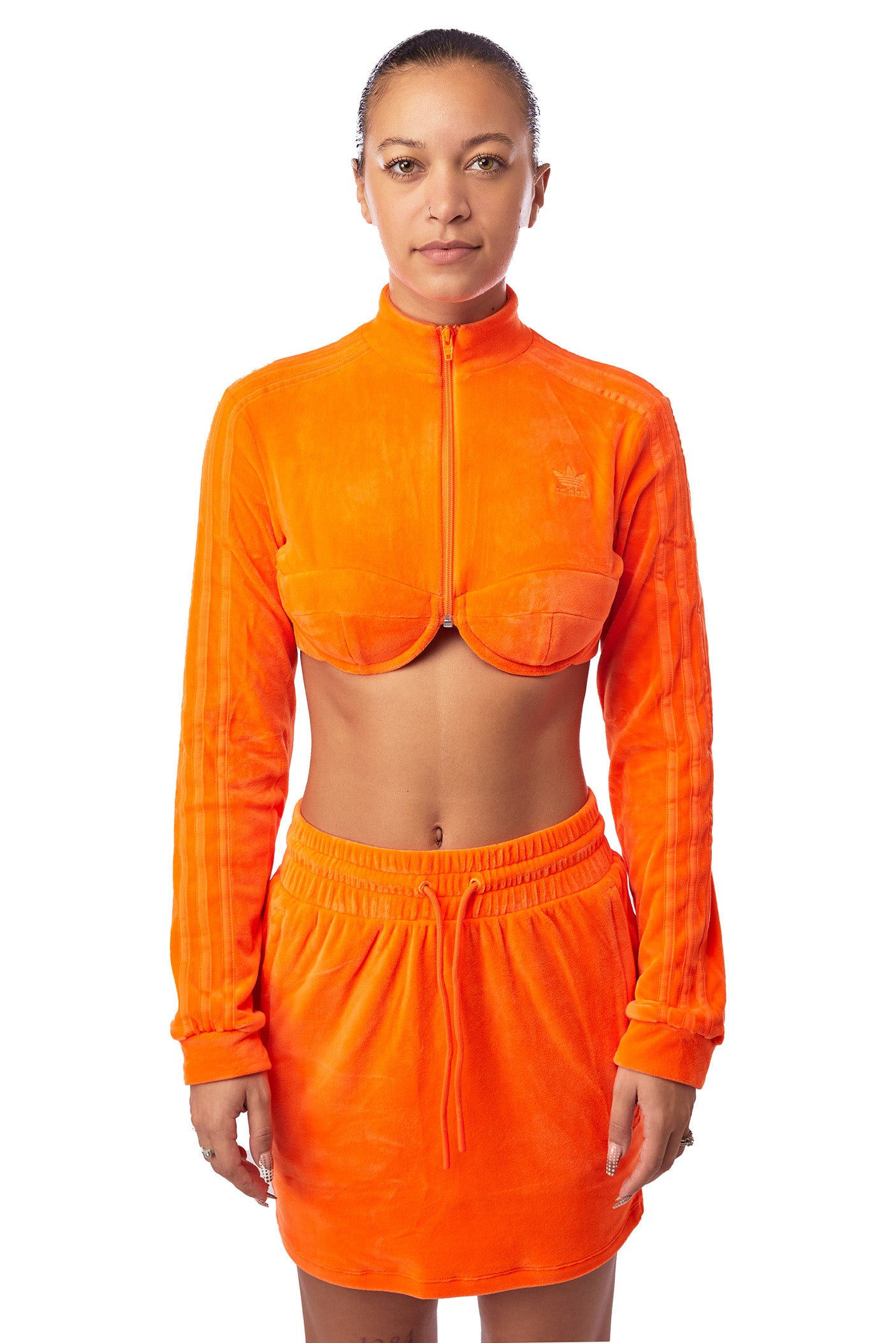 Women's adidas x Jeremy Scott Track Top 'Orange' - ROOTED