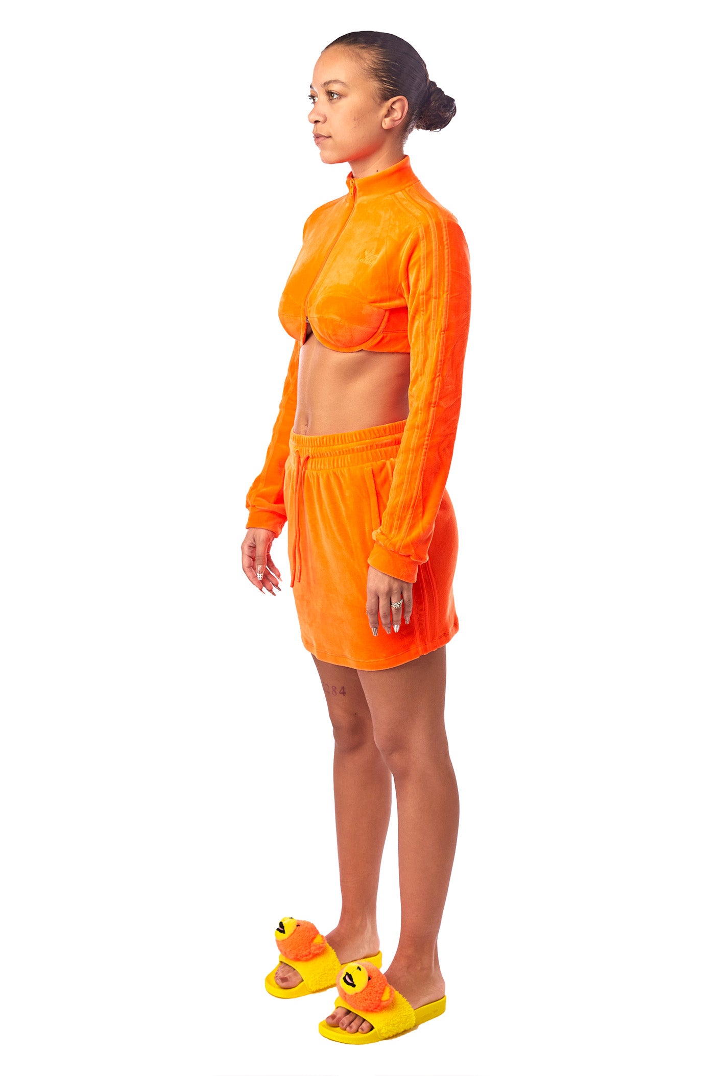 Women's adidas x Jeremy Scott Track Top 'Orange' - ROOTED