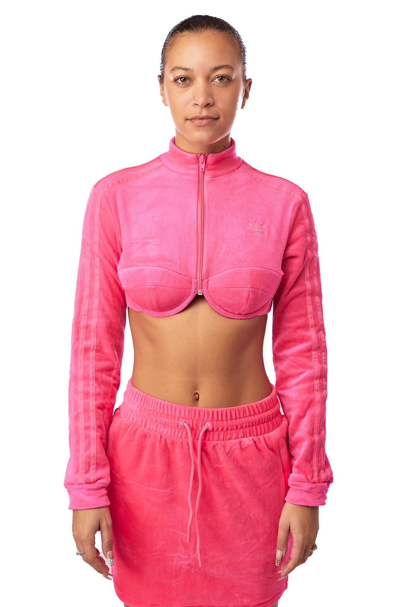 Women's adidas x Jeremy Scott Track Top 'Pink' - ROOTED