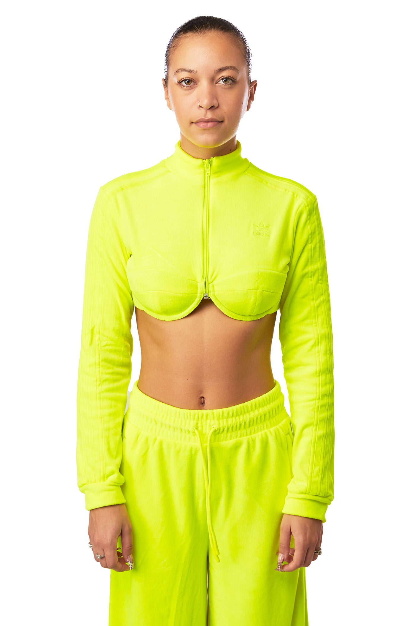 Women's adidas x Jeremy Scott Track Top 'Yellow' - ROOTED