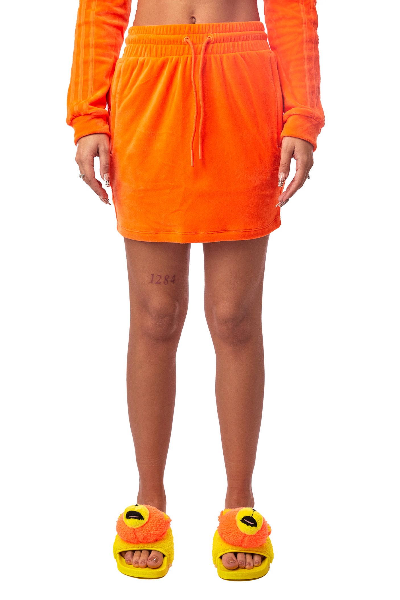Women's adidas x Jeremy Scott Skirt 'Orange' - ROOTED