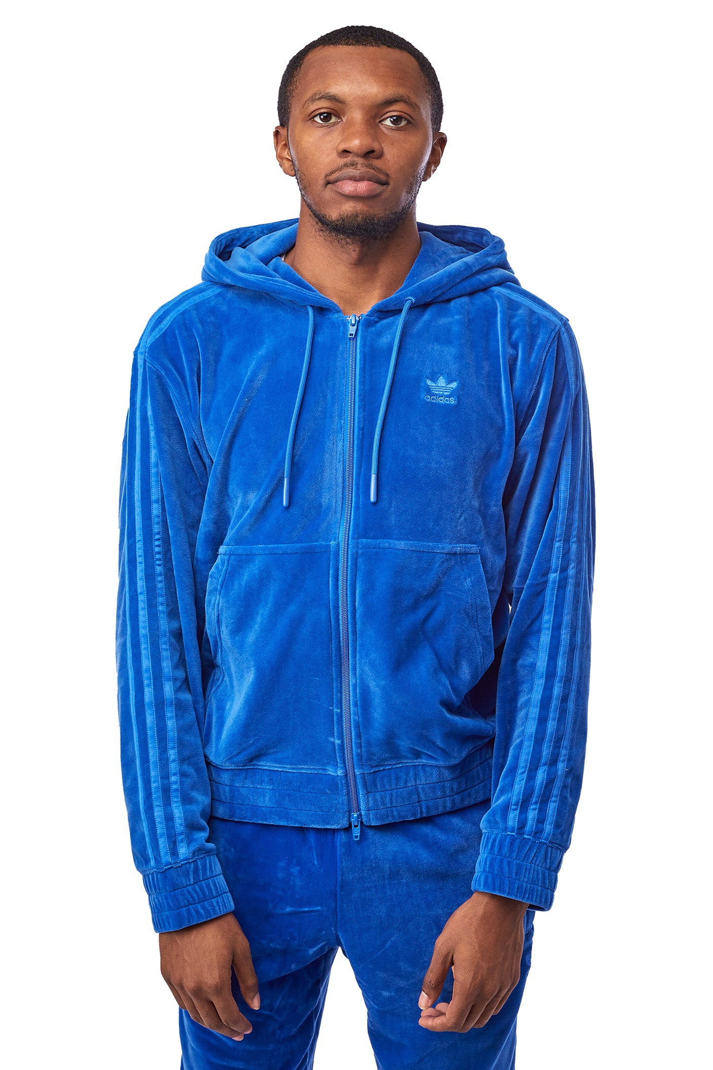 adidas x Jeremy Scott Zip Hoodie 'Blue' - ROOTED