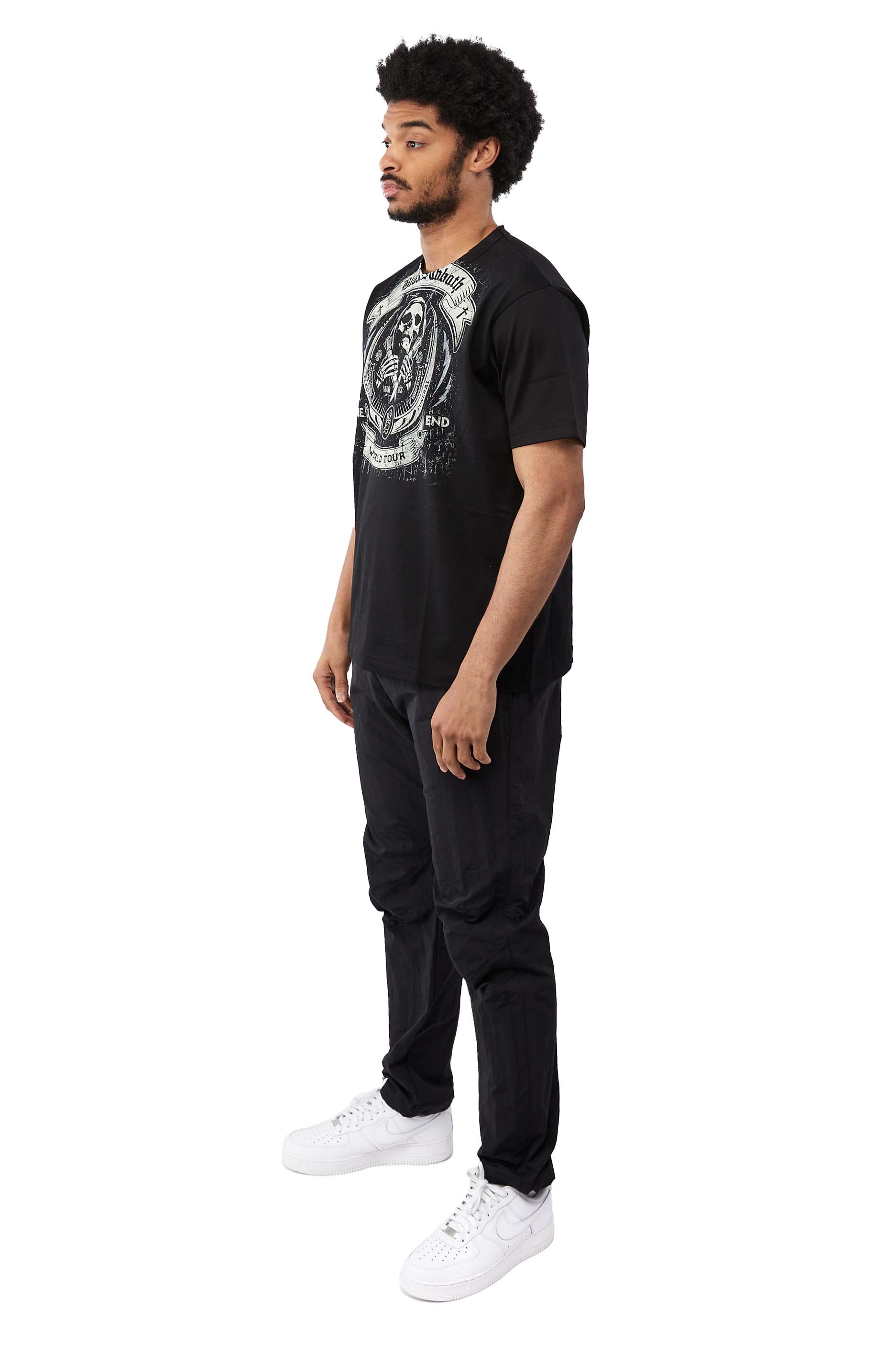 Junya Watanabe Tee 'Black/Grey' - ROOTED