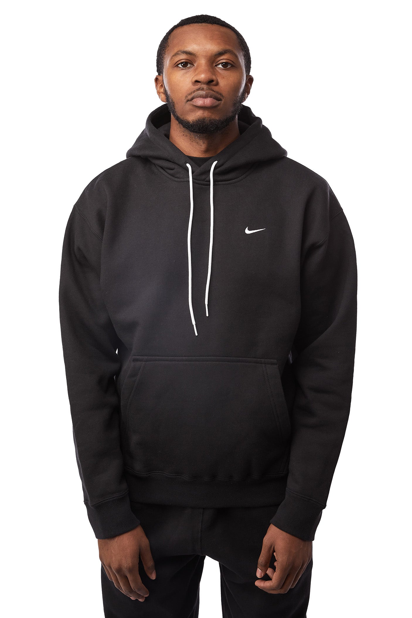 Nike Solo Swoosh Hoodie 'Black' - ROOTED
