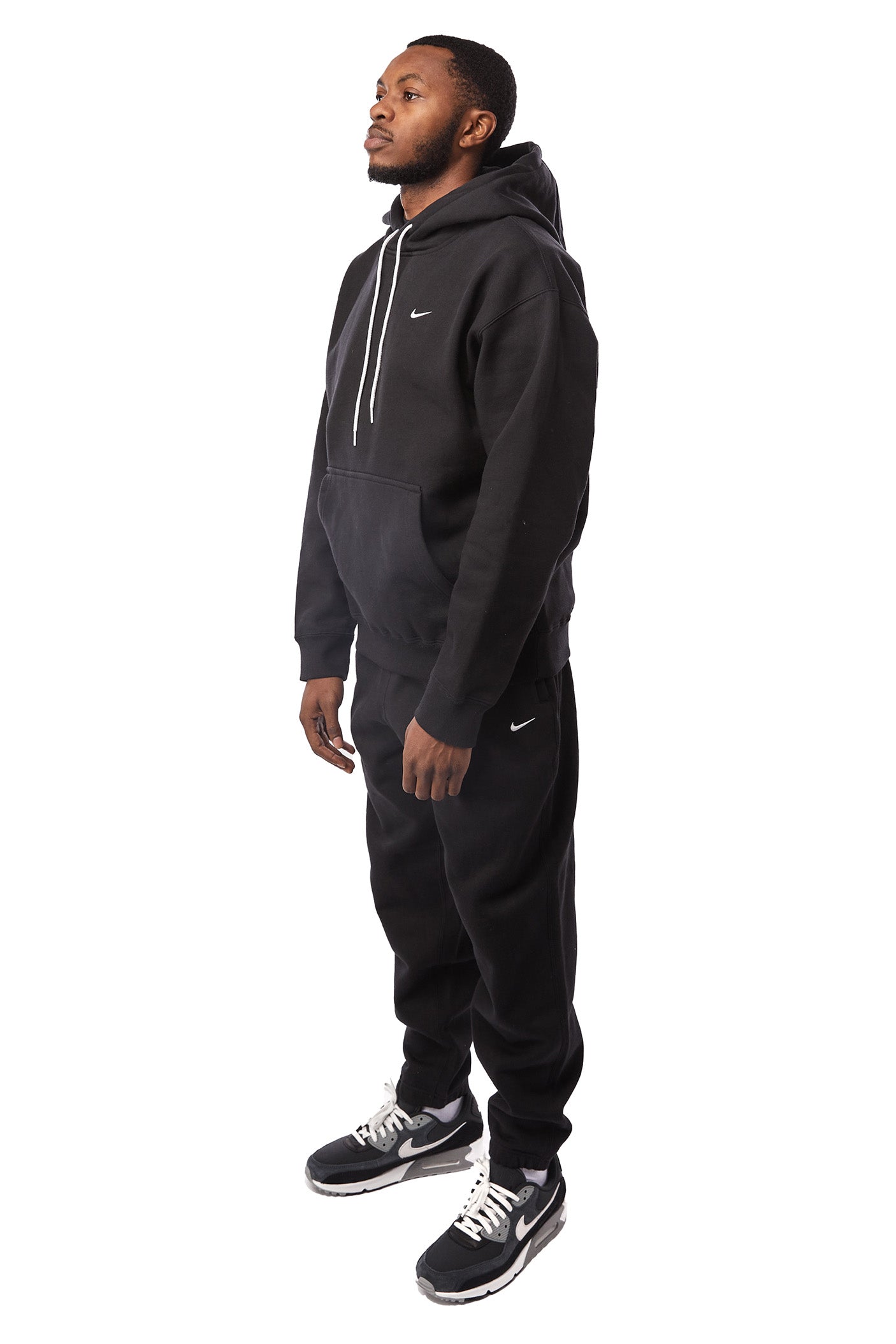 Nike Solo Swoosh Hoodie 'Black' - ROOTED