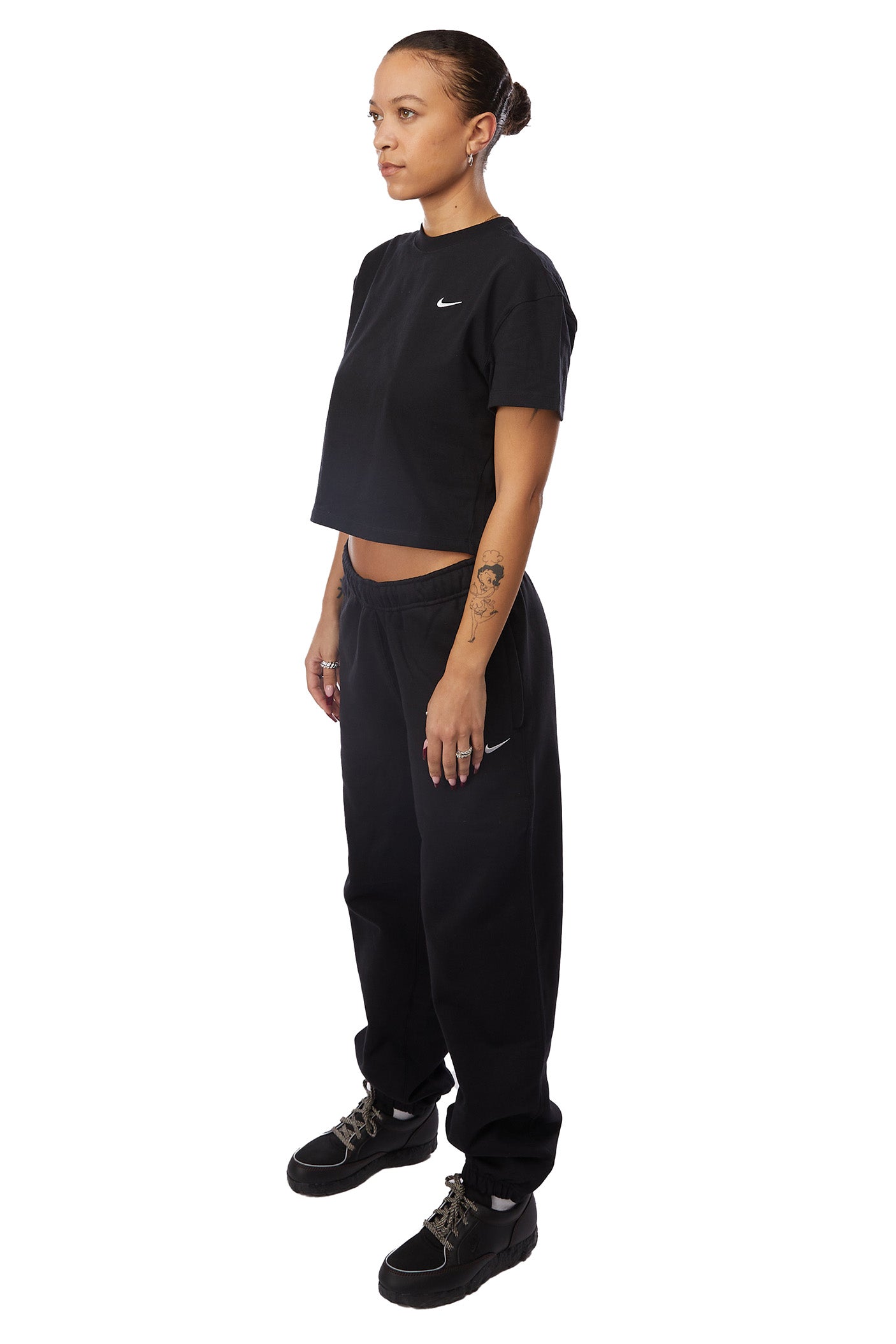 Women's Nike Lab Tee 'Black' - ROOTED