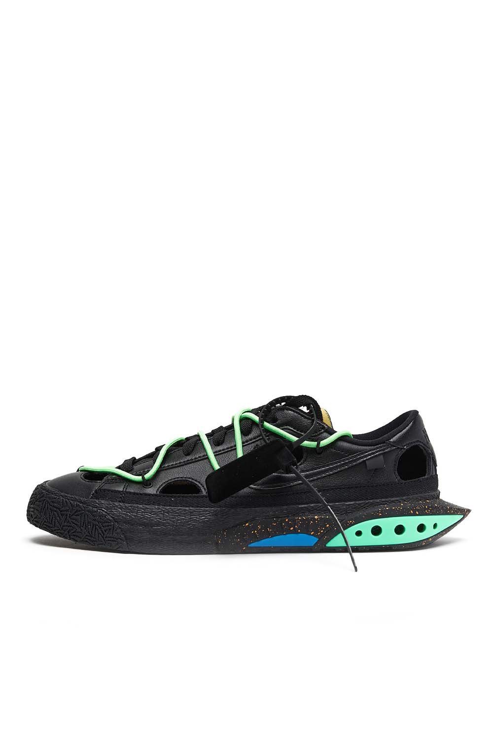 Nike x Off-White Blazer Low '77 'Black/Black/Electro Green' - ROOTED