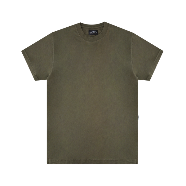 ROOTED Hermitage T-Shirt 'Olive' - ROOTED