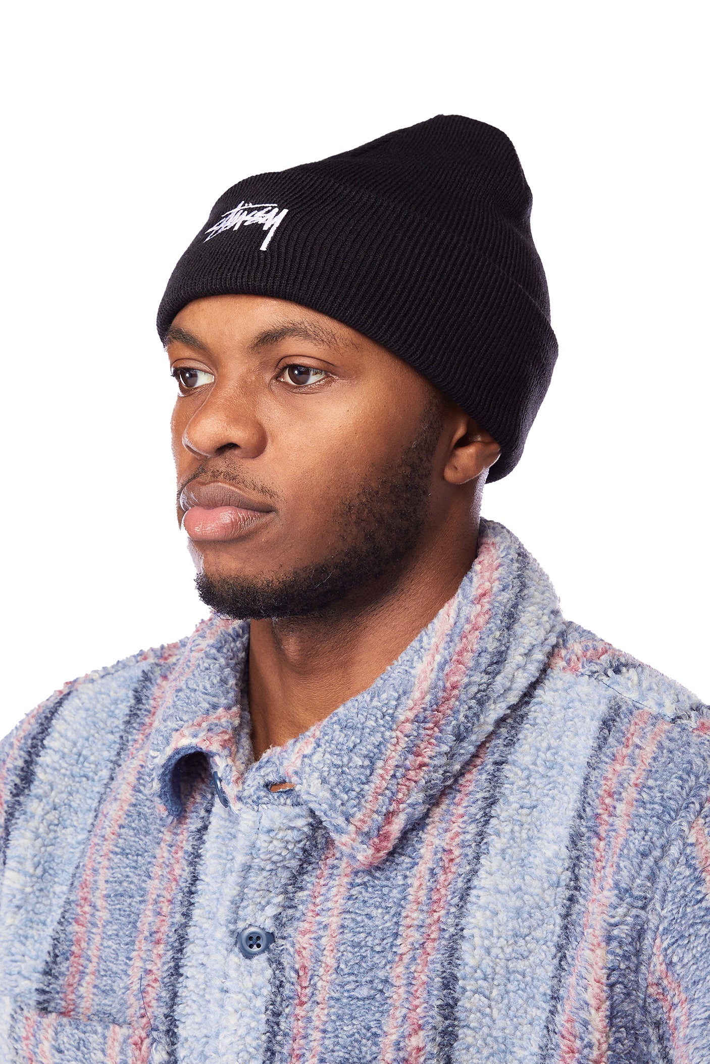 Stussy Stock Cuff Beanie 'Black' - ROOTED