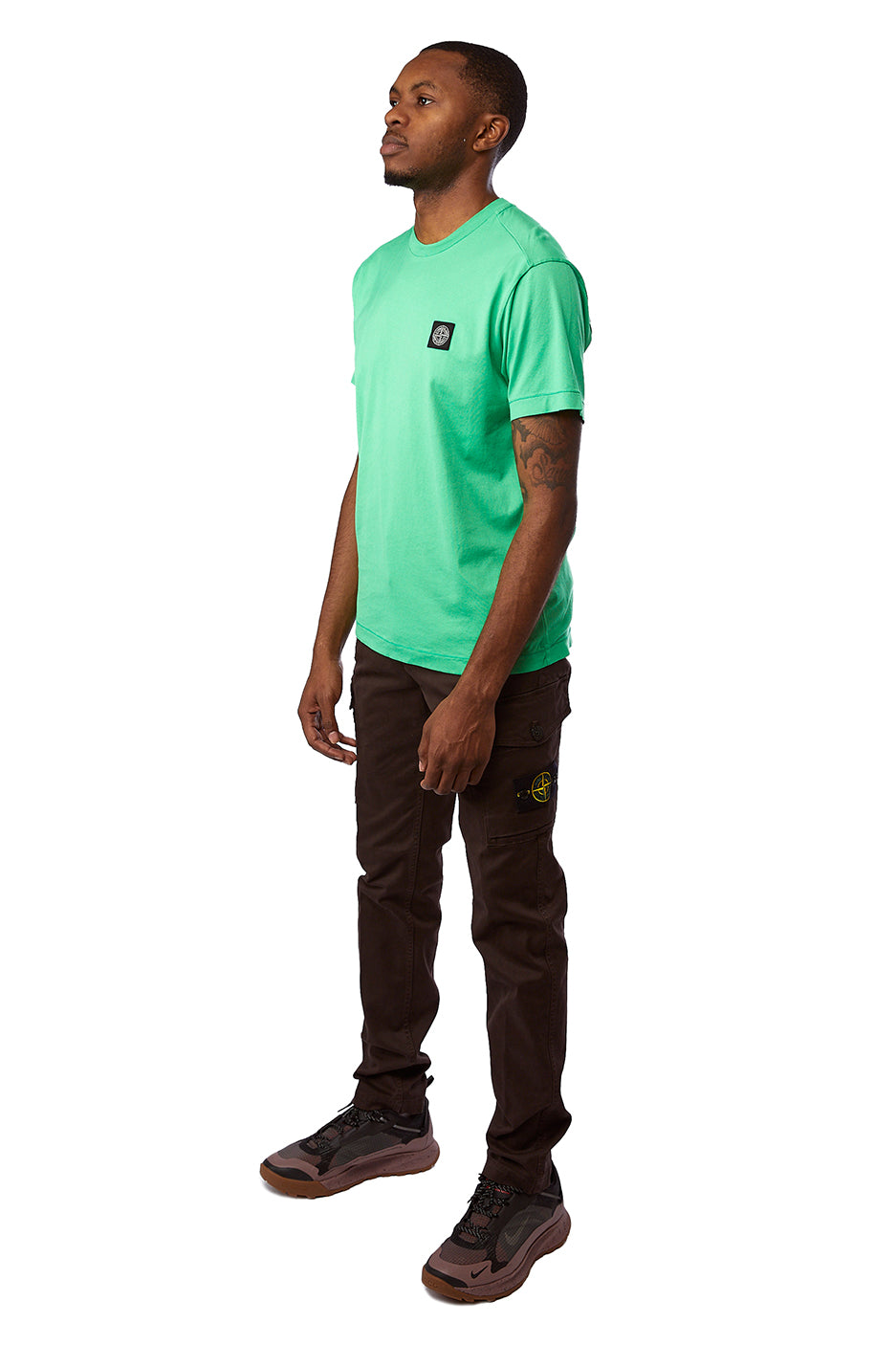Stone Island S/S Logo Tee 'Green' - ROOTED