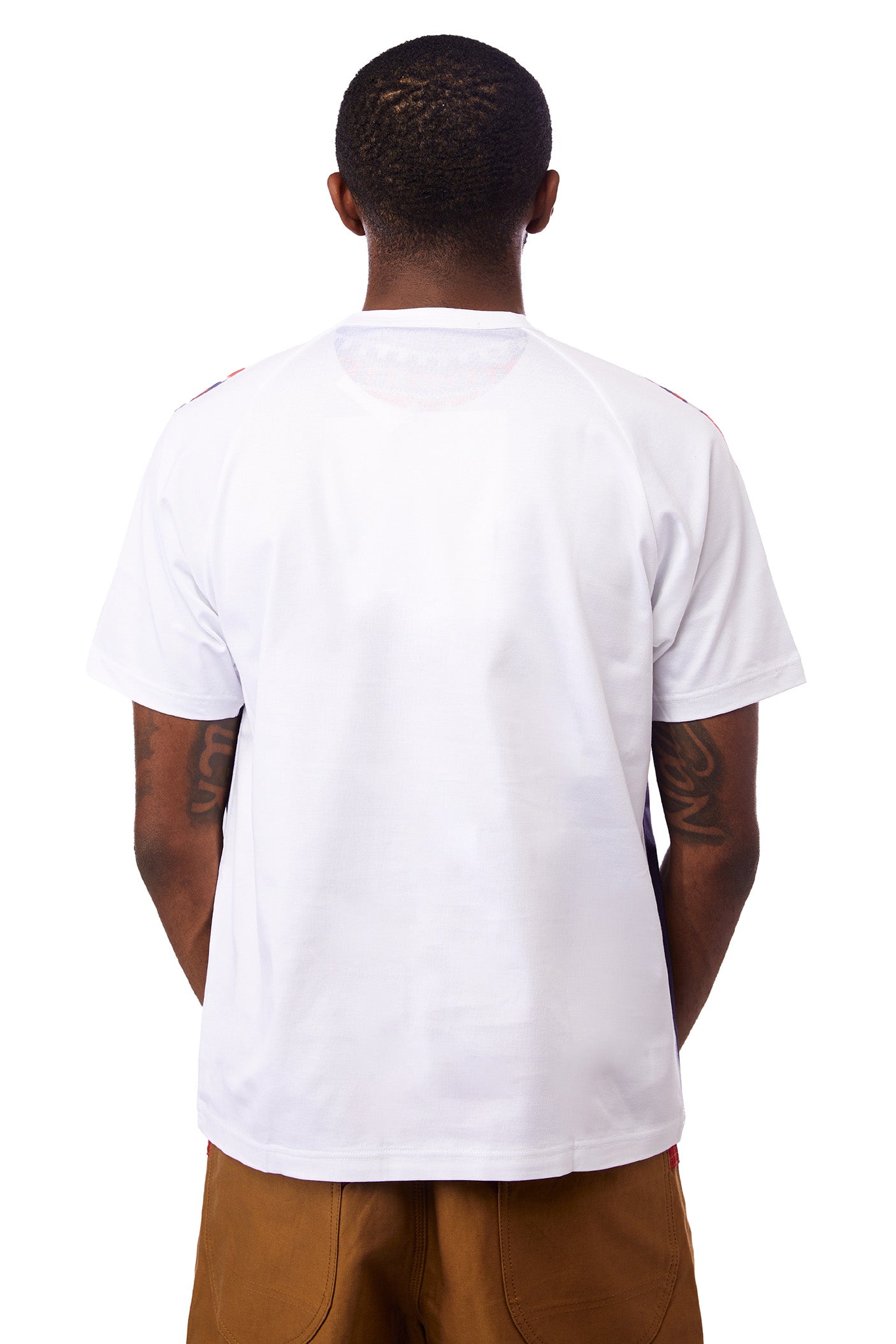 Junya Watanabe Sweater Print Tee 'White/Navy' - ROOTED