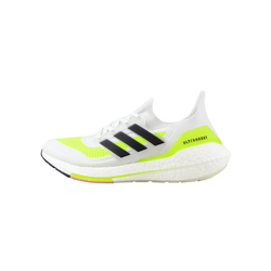 adidas Ultraboost 21 'White/Core Black/Solar Yellow' - ROOTED