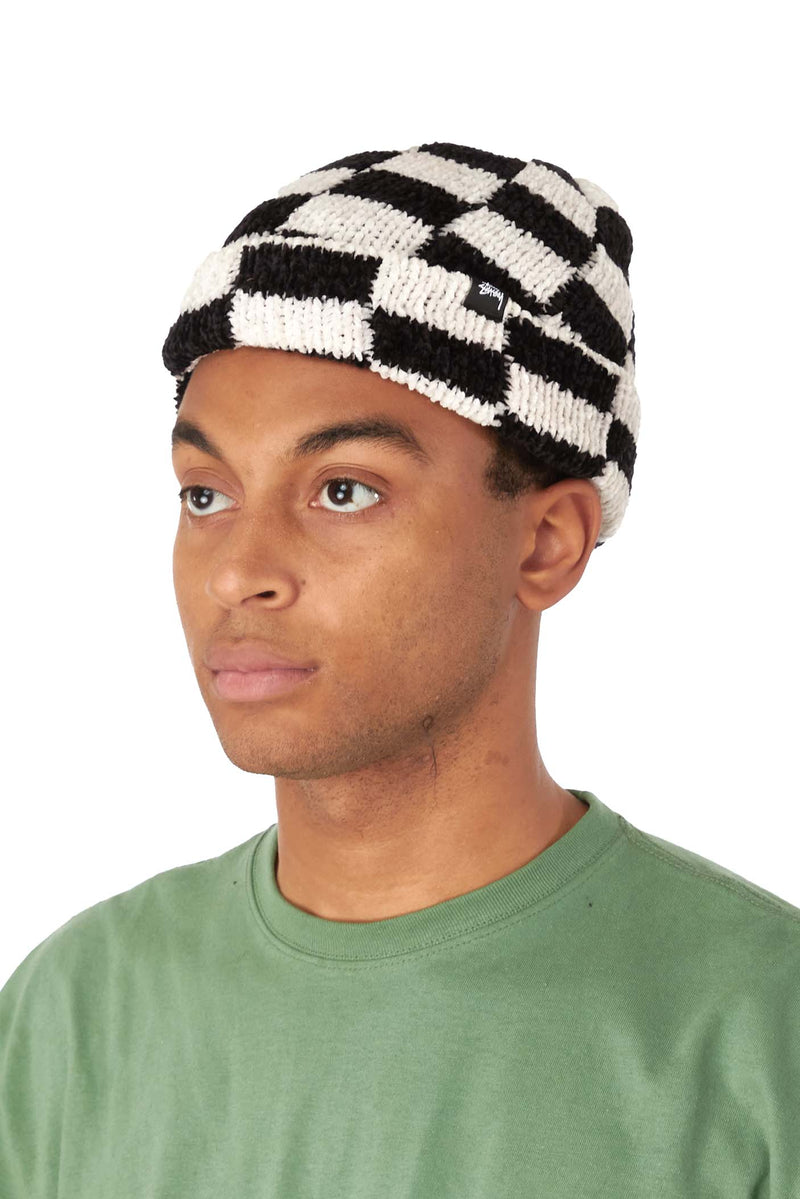 Stussy Crochet Checkered Beanie | ROOTED