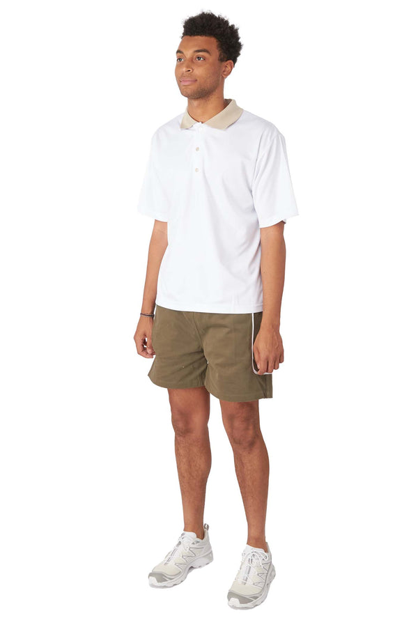WHIM Mens Crew Shorts 'Green' - ROOTED