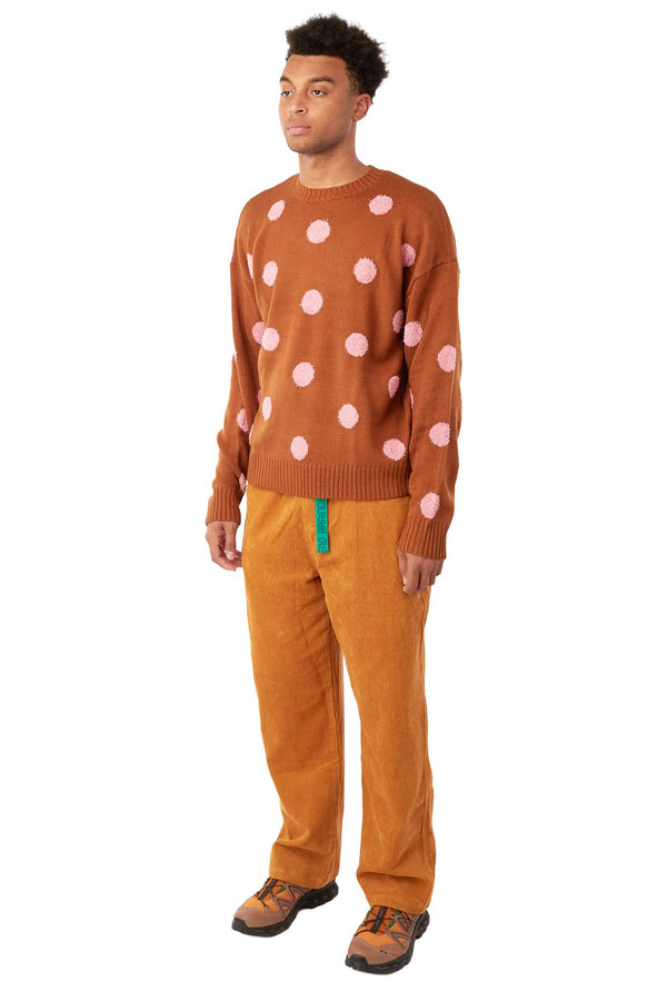 Brain Dead Mens Polka Pile Crewneck Sweater - ROOTED