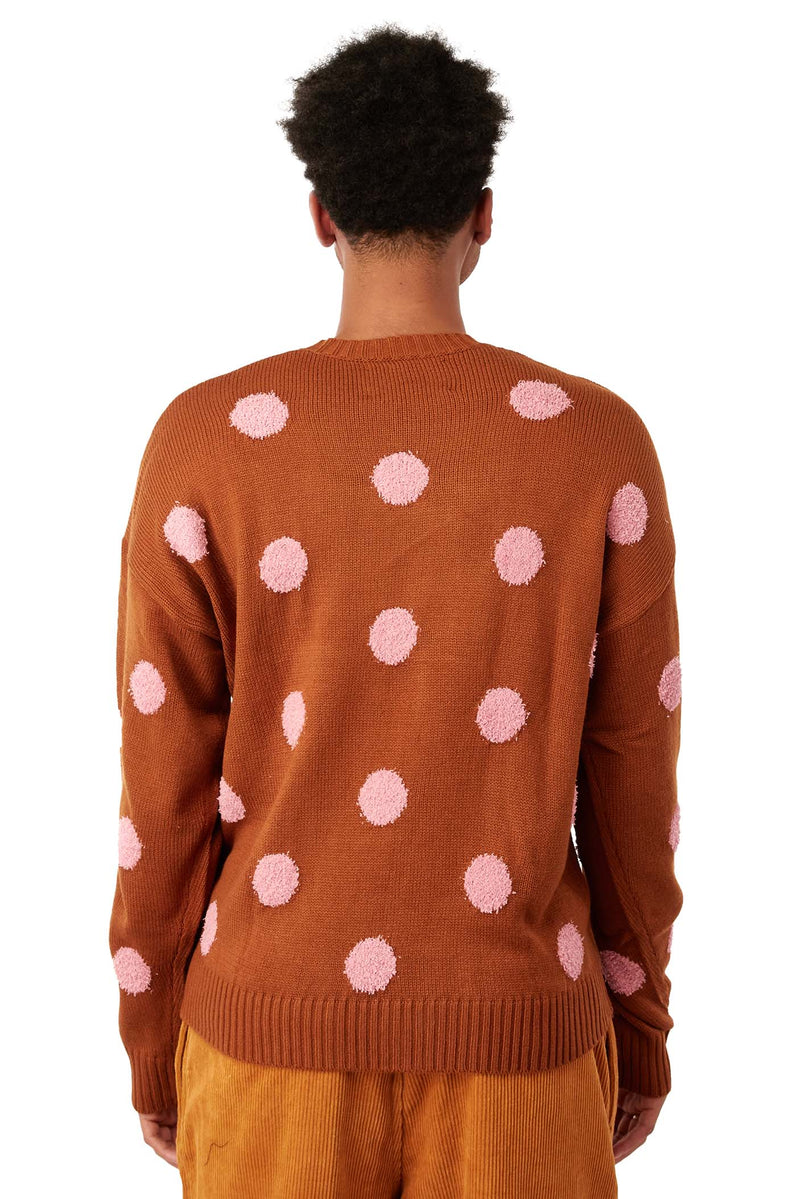 Brain Dead Mens Polka Pile Crewneck Sweater | ROOTED