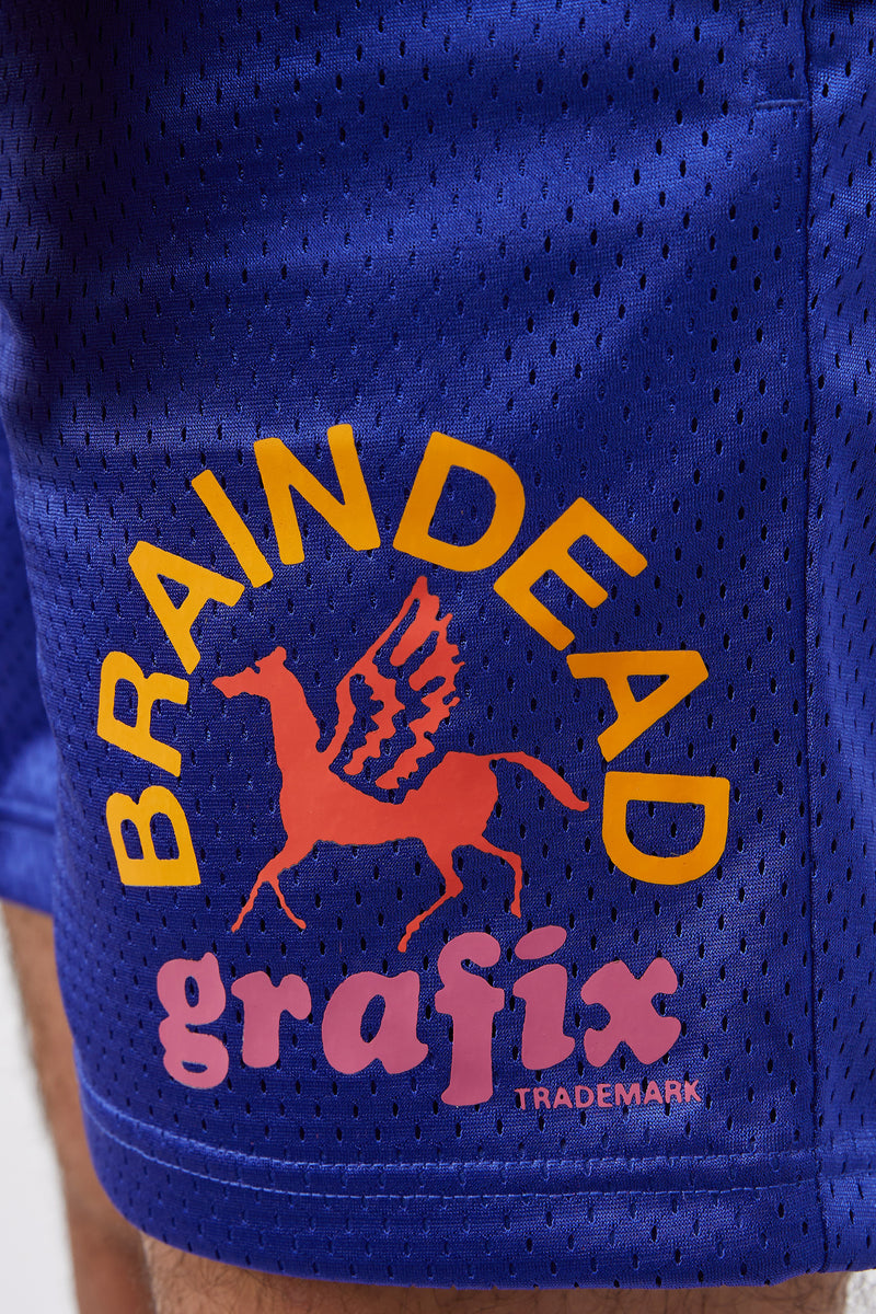 Brain Dead Grafix Short 'Navy' - ROOTED