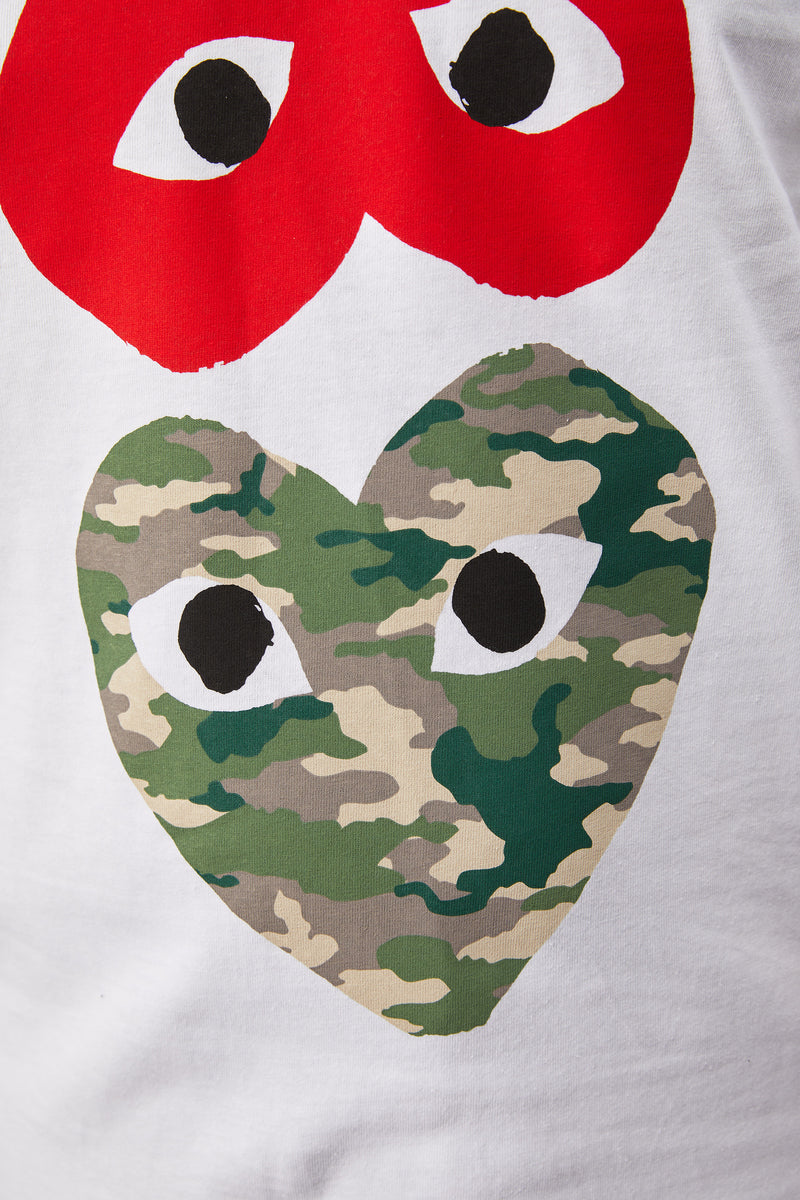 Comme Des Garçons Camo Upside Down 'White' - ROOTED