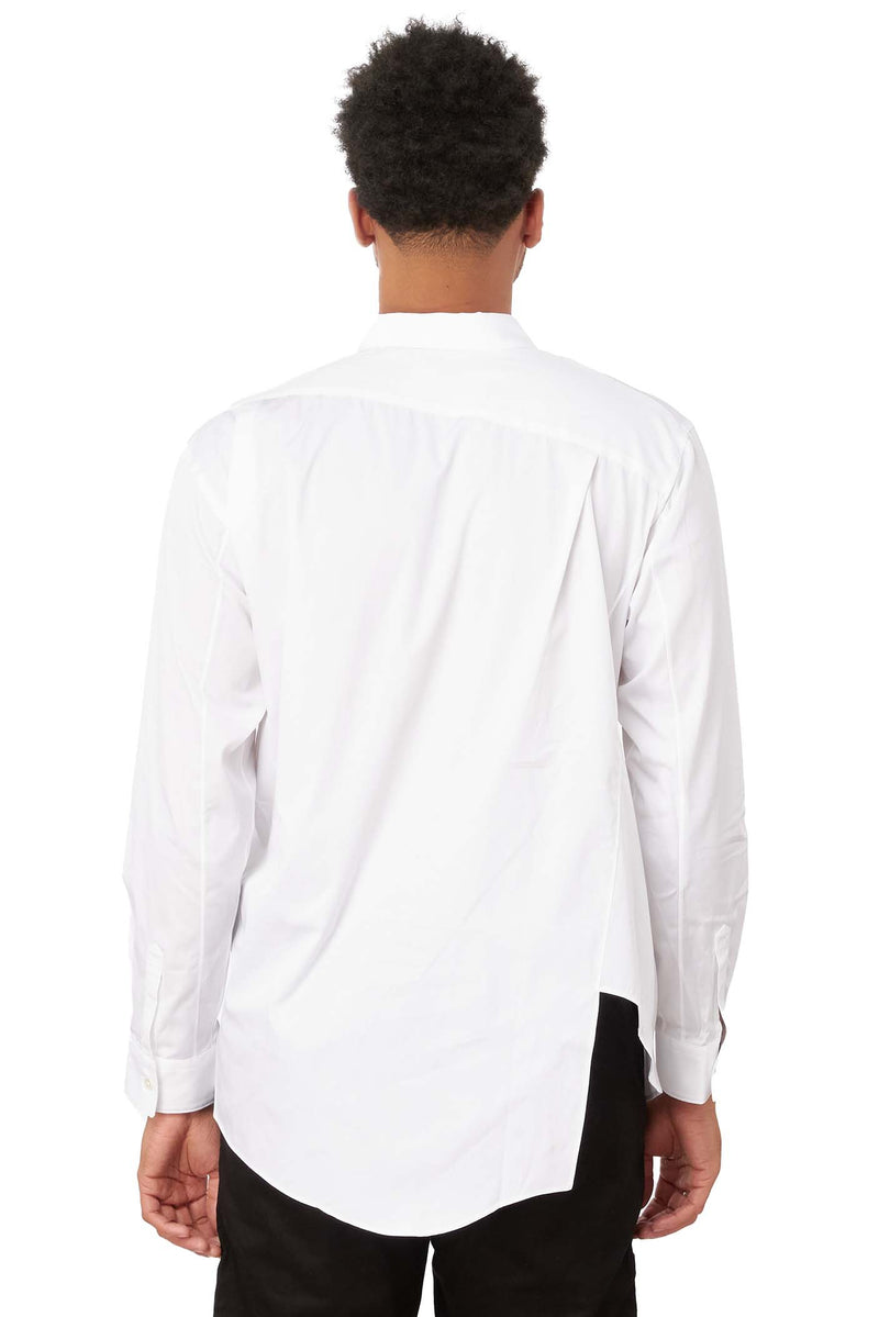 Comme des Garcons SHIRT Off-Centre Shirt 'White' - ROOTED