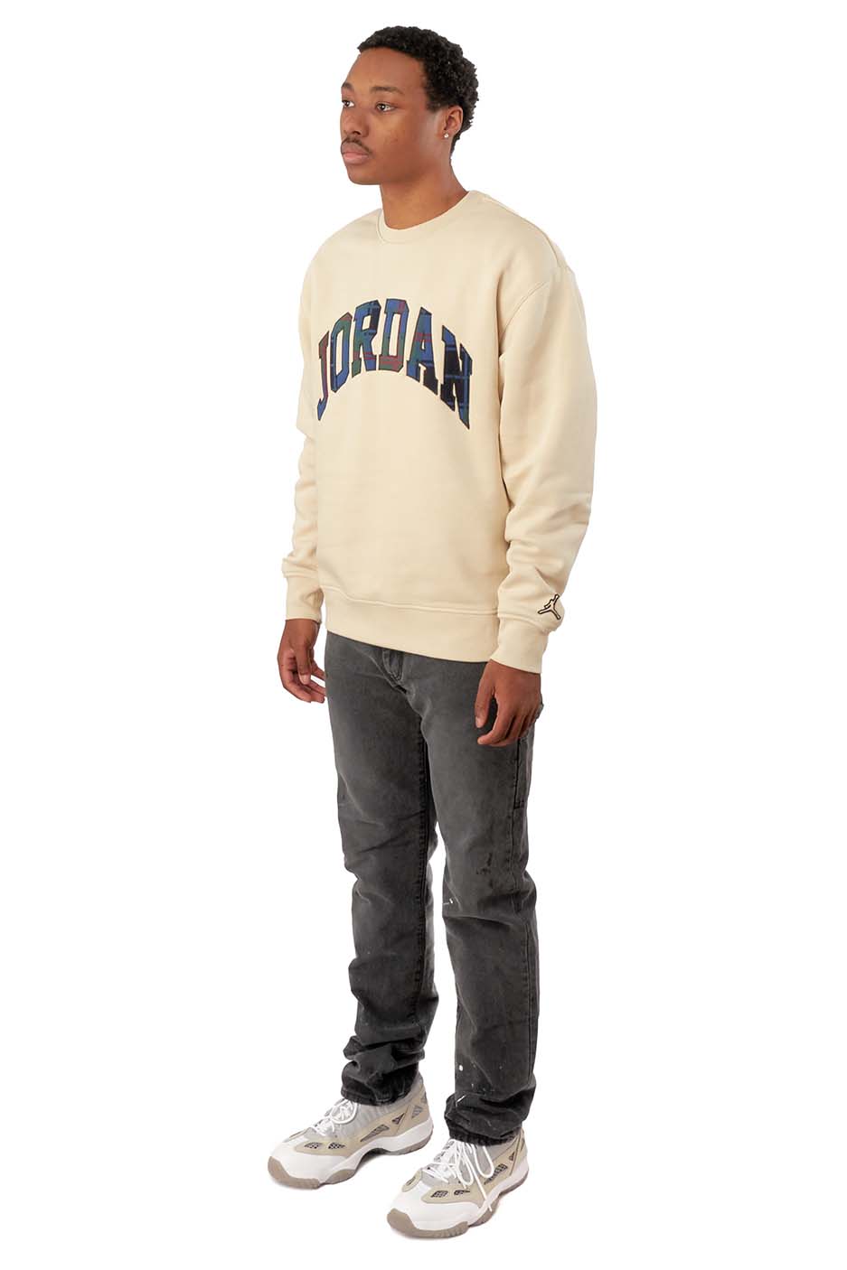 Air Jordan Mens Essential Holiday Fleece Crew - ROOTED