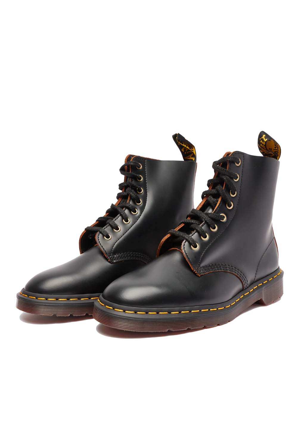 Dr Martens Mens 1460 Pascal Shoes 'Black Vintage Smooth' - ROOTED