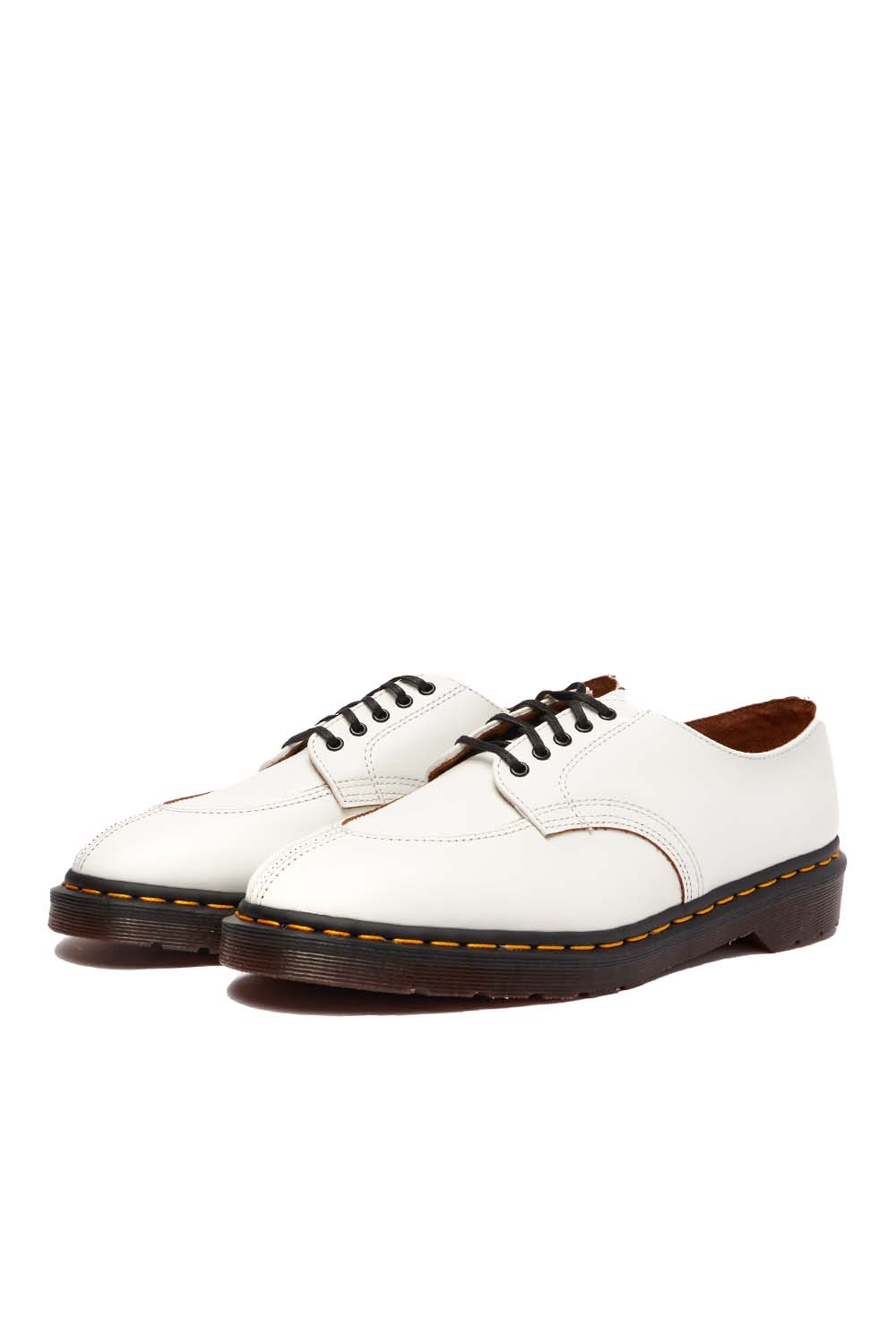Dr Martens Mens 2046 Shoes 'White Vintage Smooth' - ROOTED