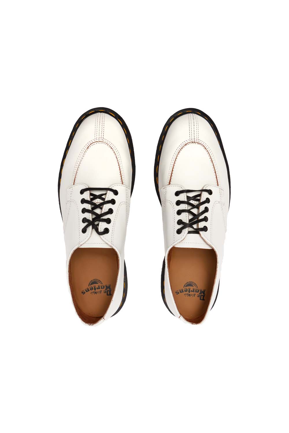 Dr Martens Mens 2046 Shoes White Vintage Smooth ROOTED