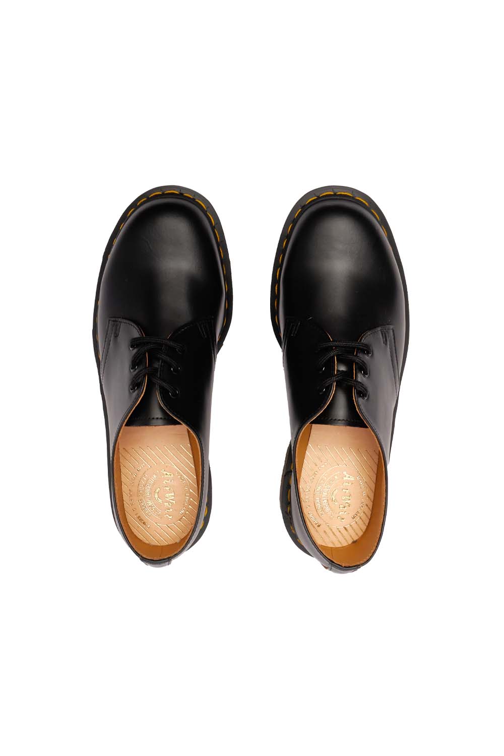Dr Martens Mens Vintage 1461 Shoes 'Black Quilon' - ROOTED
