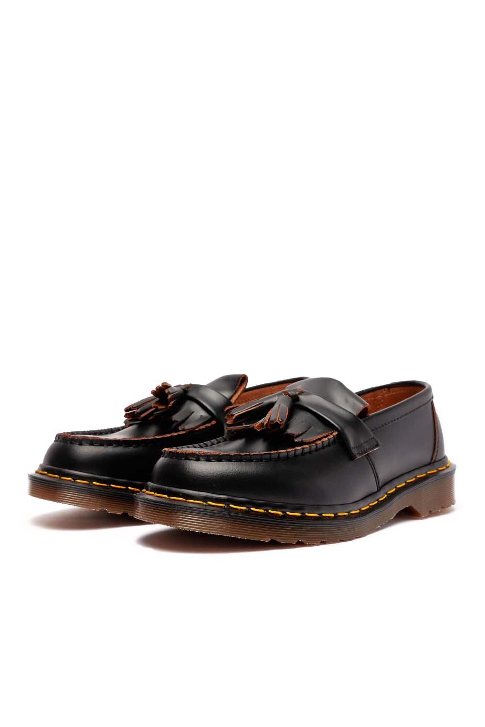 Dr Martens Mens Vintage Adrian Shoes 'Black Quilon' - ROOTED