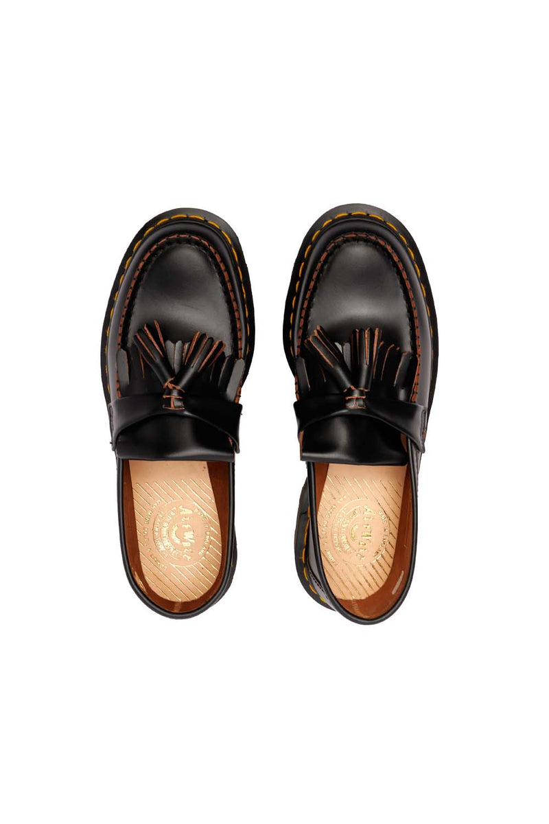 Dr Martens Mens Vintage Adrian Shoes 'Black Quilon' - ROOTED