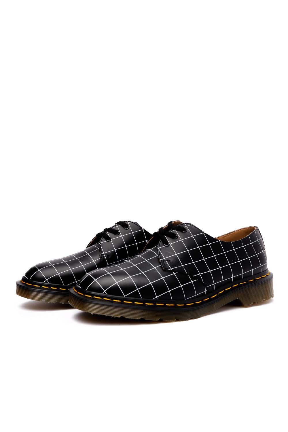 Dr. Martens x Undercover Mens 1461 Check Smooth Shoes 'Black' - ROOTED