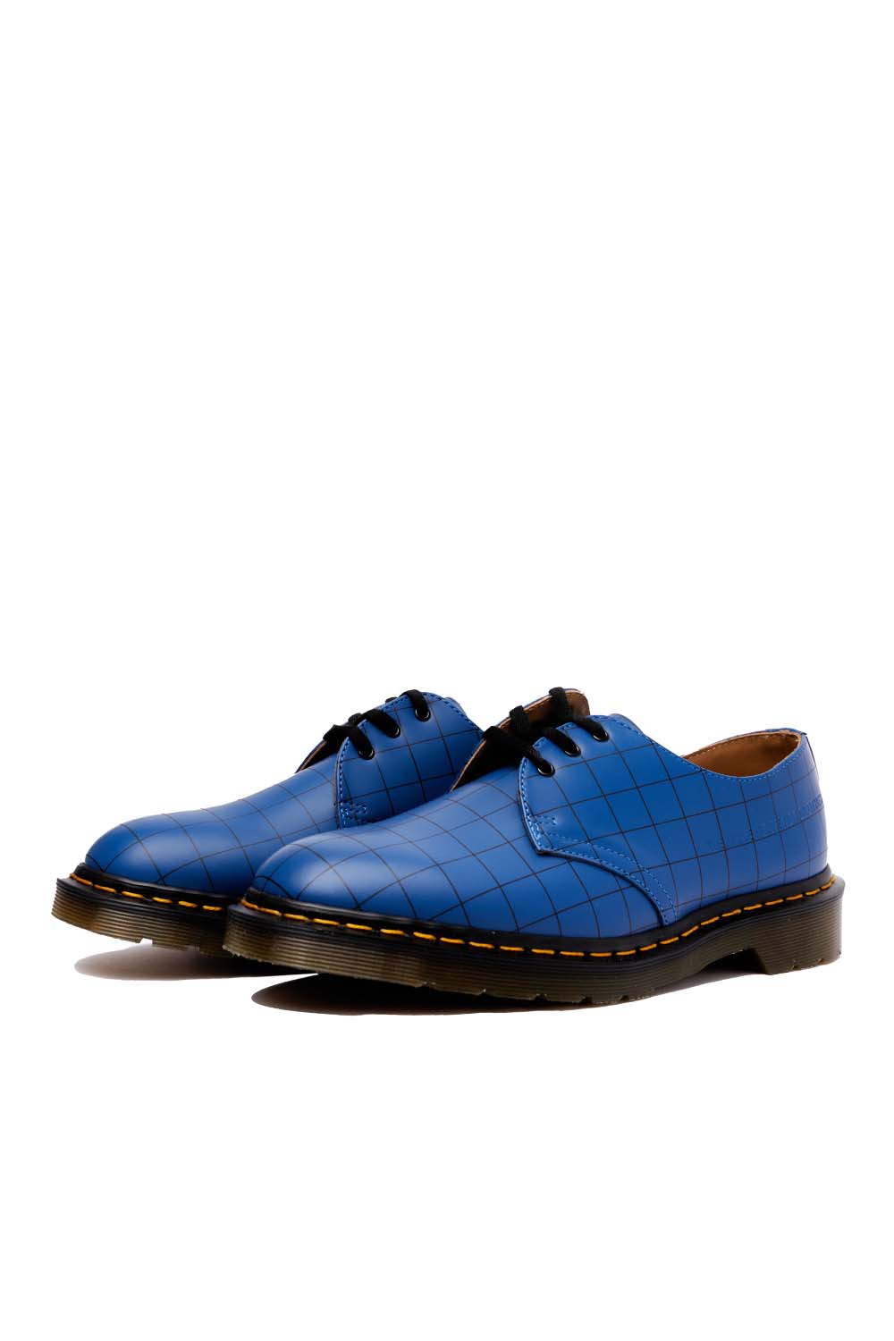 Dr. Martens x Undercover Mens 1461 Check Smooth Shoes 'Blue' - ROOTED