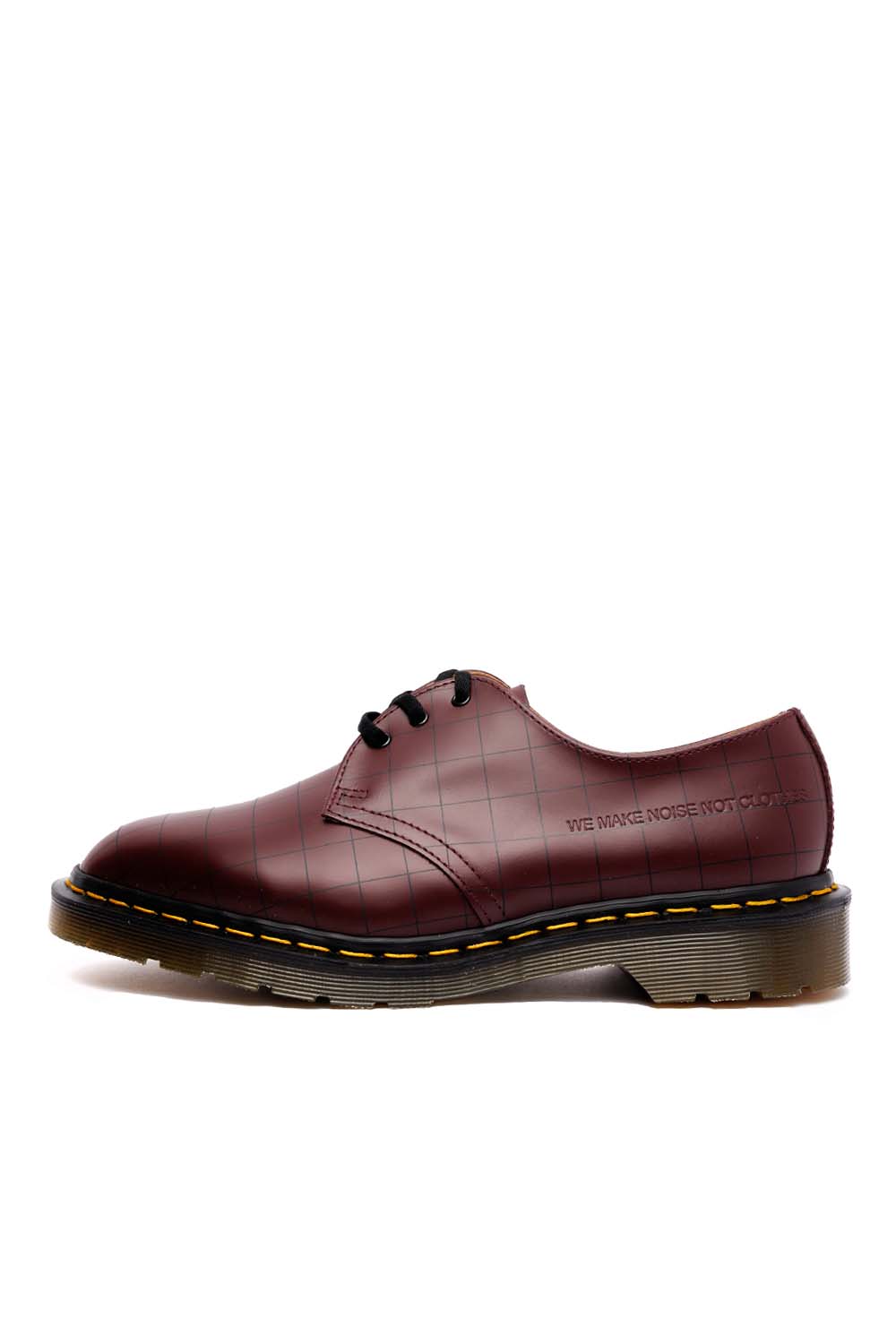 Dr. Martens x Undercover Mens 1461 Check Smooth Shoes 'Cherry' - ROOTED