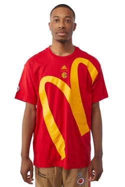adidas x EE Mens McDonalds Tee 'Red' - ROOTED