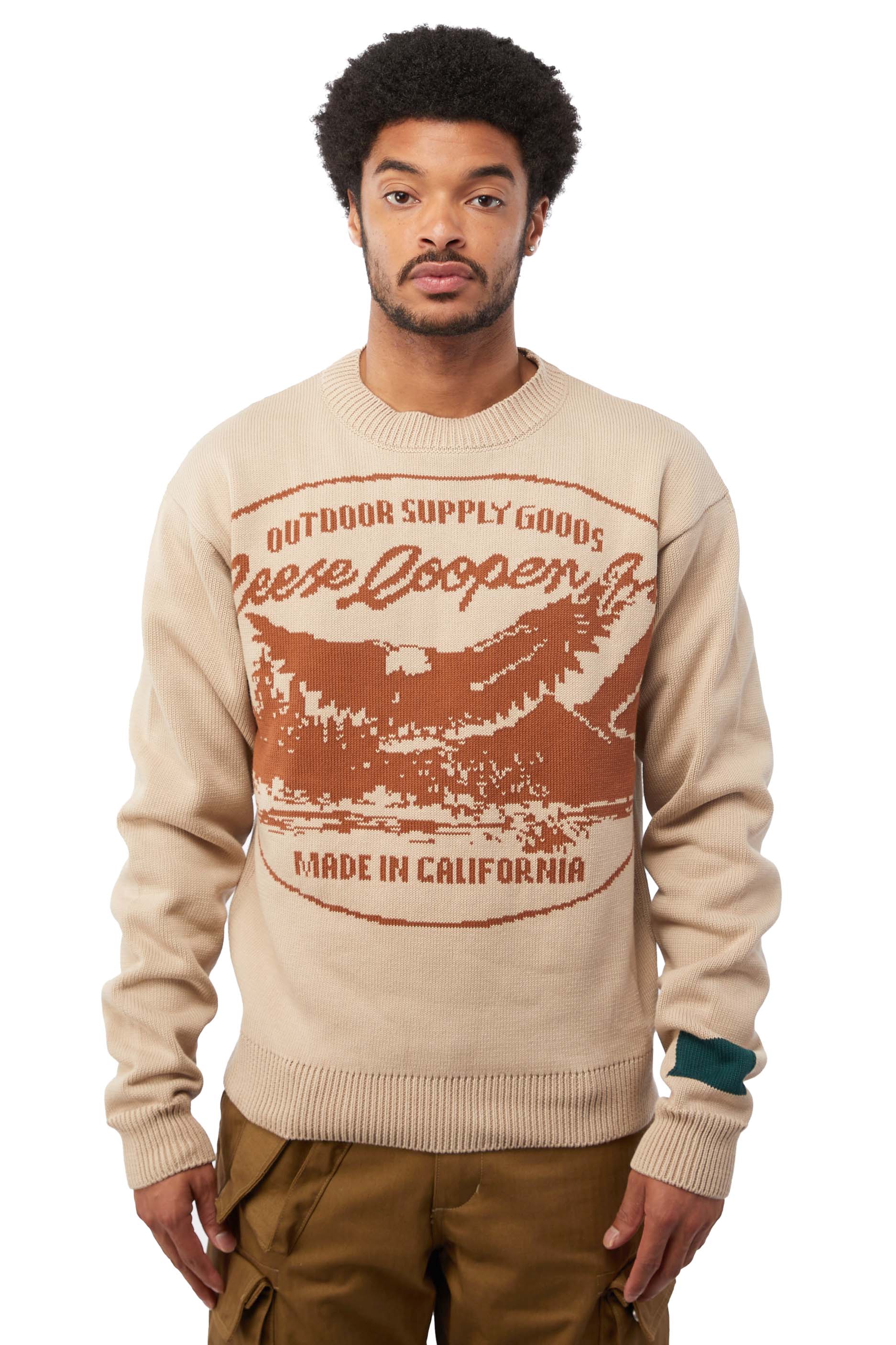Reese Cooper Outdoor Supply Sweater 'Natural' - ROOTED