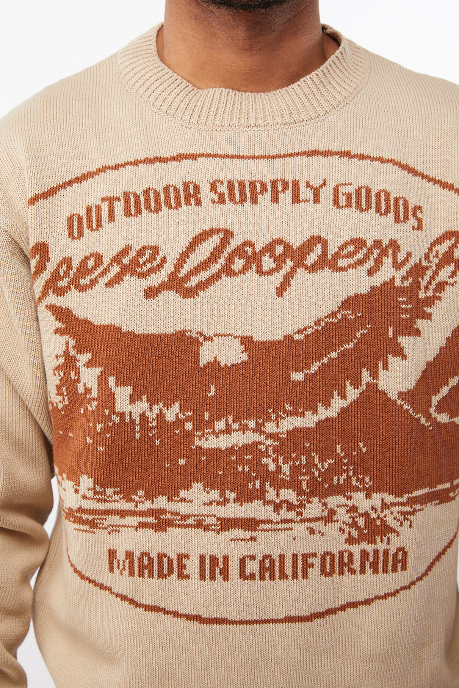 Reese Cooper Outdoor Supply Sweater 'Natural' - ROOTED