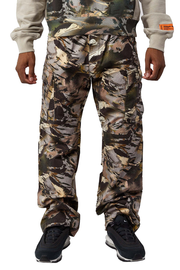 Heron Preston Baggy Cargo Pant 'Camou Green' - ROOTED