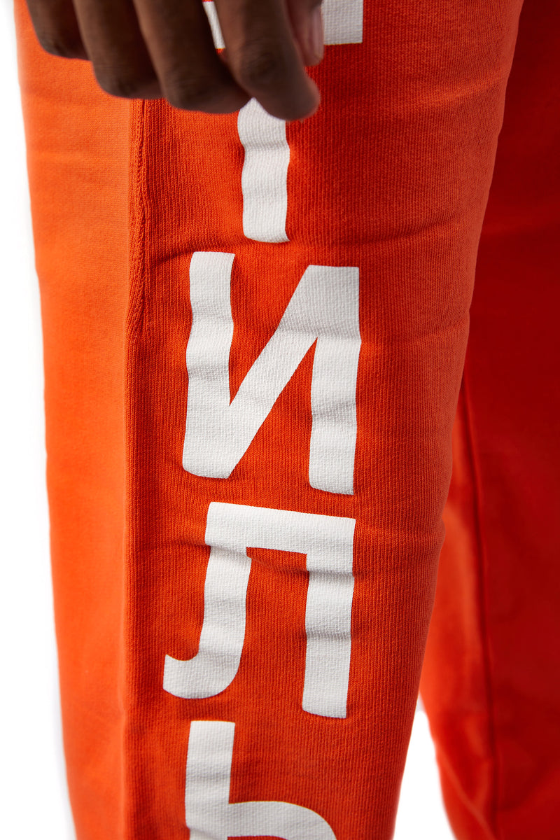 Heron Preston CTNMB Sweatpant 'Orange/White' - ROOTED