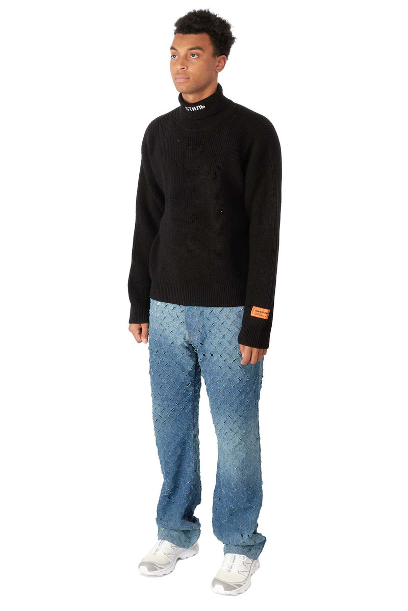 Heron Preston Mens CTNMB Knit Rollneck | ROOTED