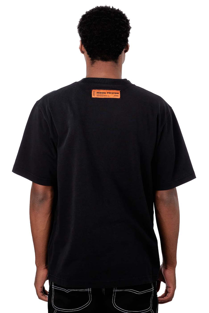 Heron Preston Mens HPNY Embroidered Tee 'Black/White' | ROOTED