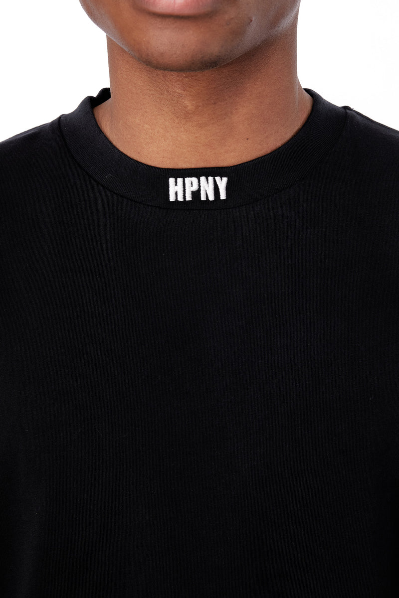 Heron Preston Mens HPNY Embroidered Tee 'Black/White' | ROOTED