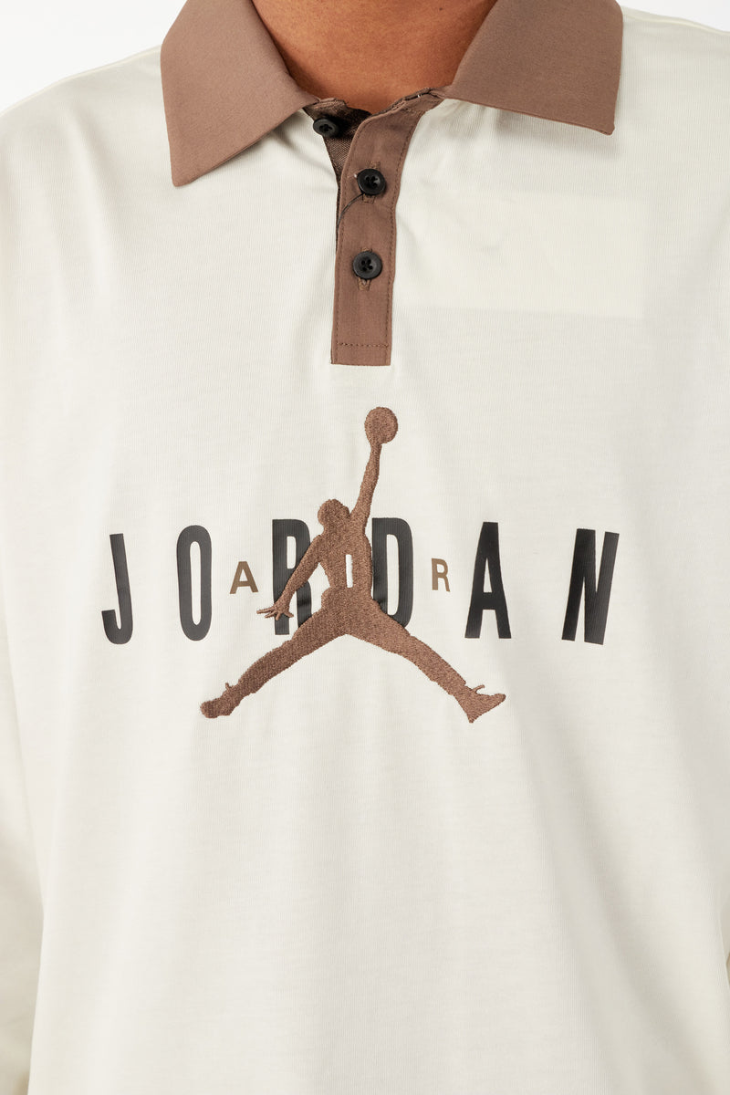 Jordan Mens Essentials Rugby Shirt 'Sail' - ROOTED