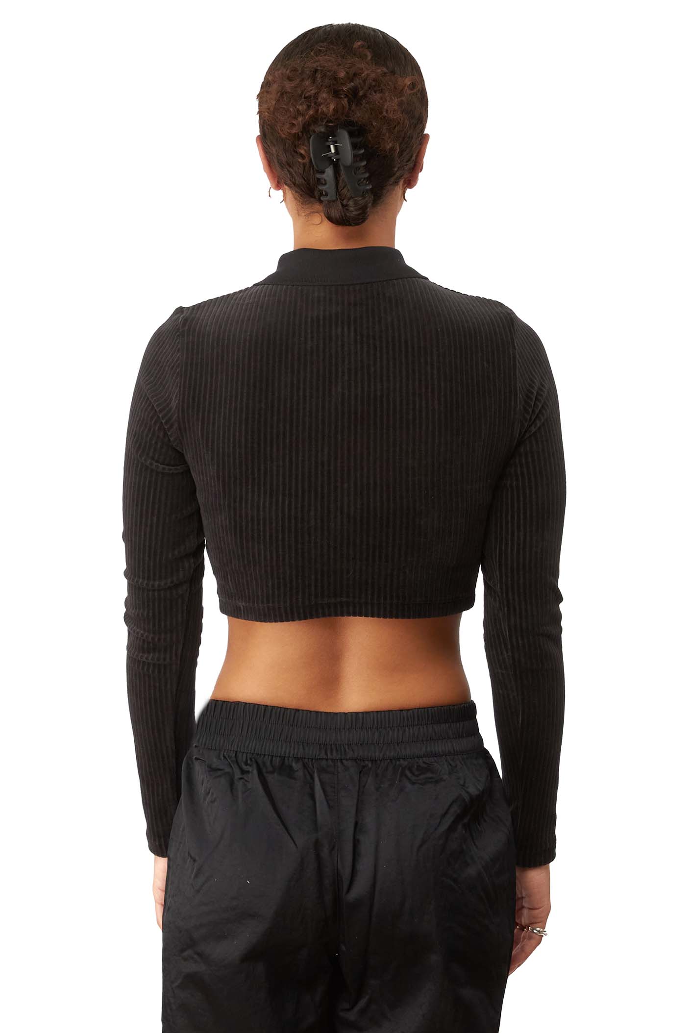 Air Jordan Womens Long-Sleeve Velour Top - ROOTED