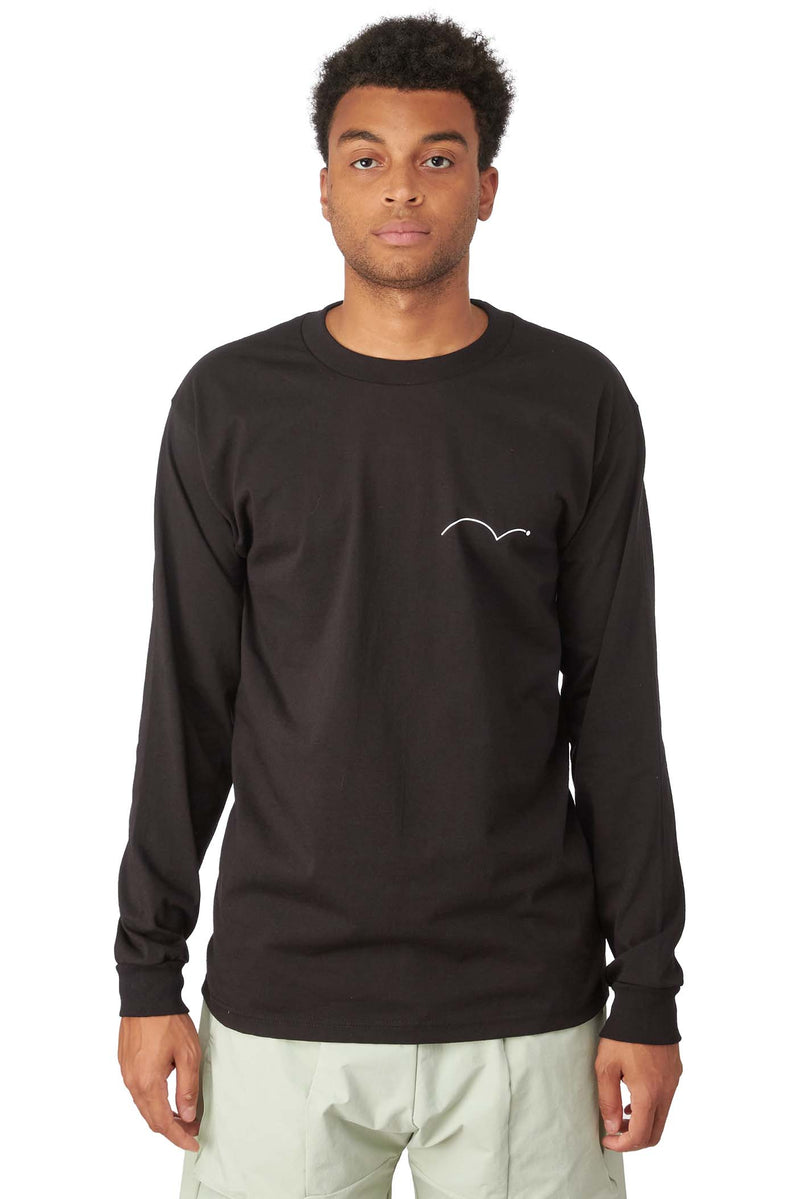 WHIM Mens Bouncing Ball LS Tee 'Black' - ROOTED