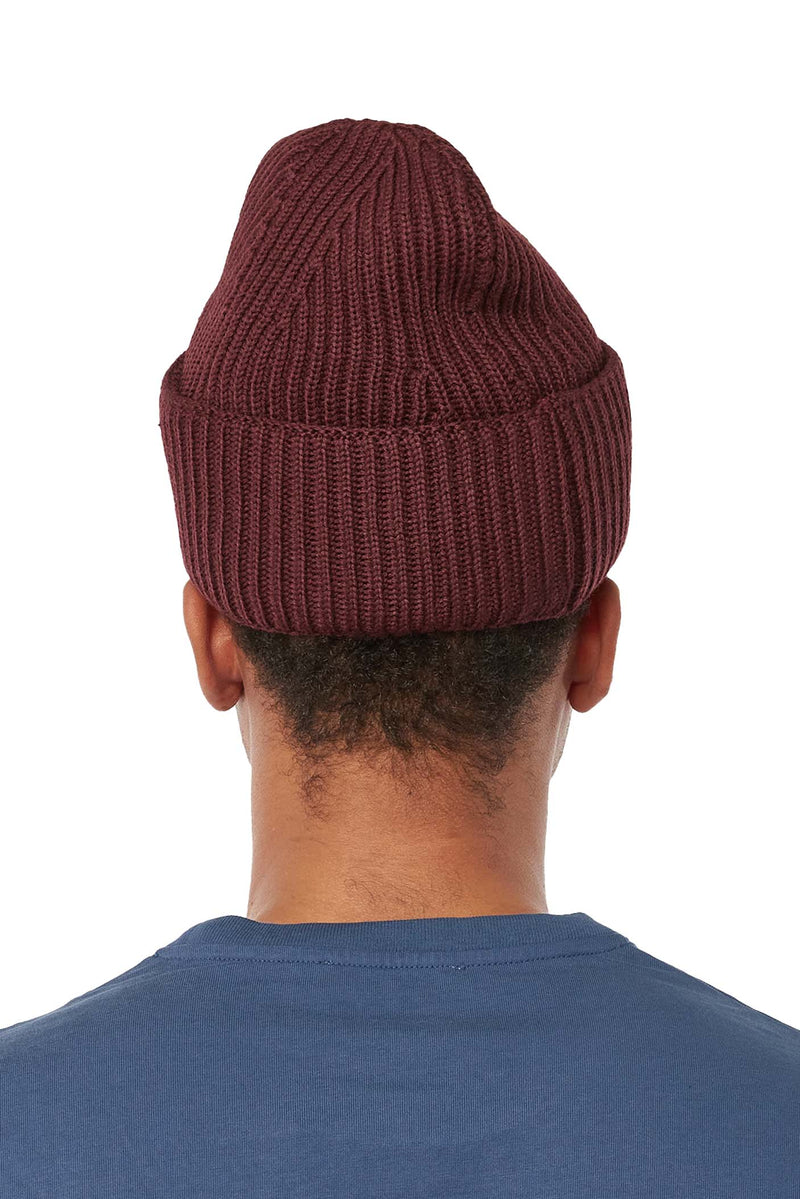 Maison Kitsune Fox Head Ribbed Hat | ROOTED