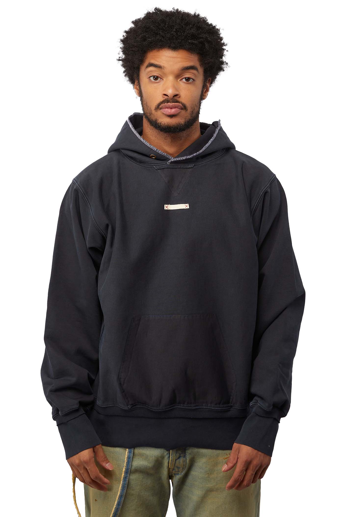 Maison Margiela Mens Name Tag Hoodie | ROOTED