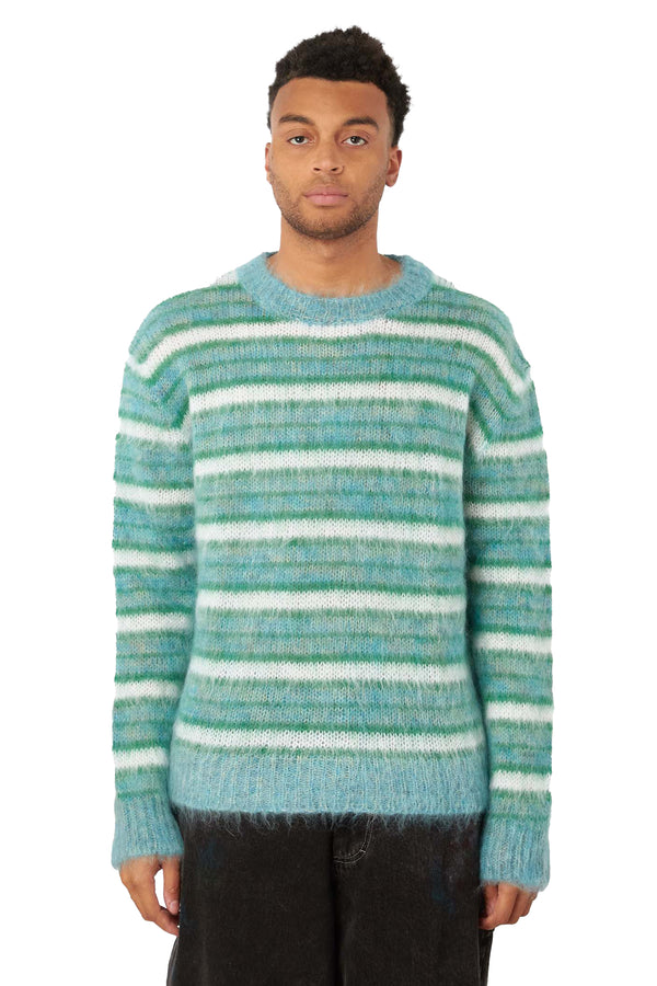 Marni Mens Mohair Sweater 'Turquoise' - ROOTED