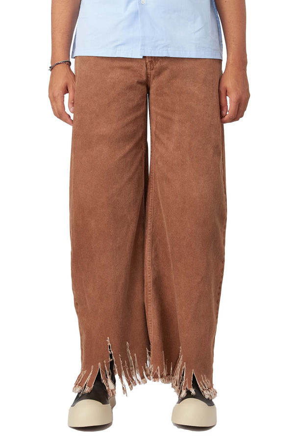 Marni Mens Fabric Coated Trousers - ROOTED