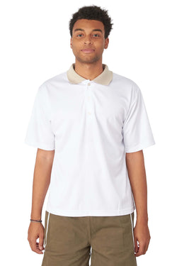 WHIM Mens Micro Poly Pique Golf Shirt 'Light Grey' - ROOTED